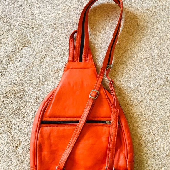 harley davidson leather backpack purse